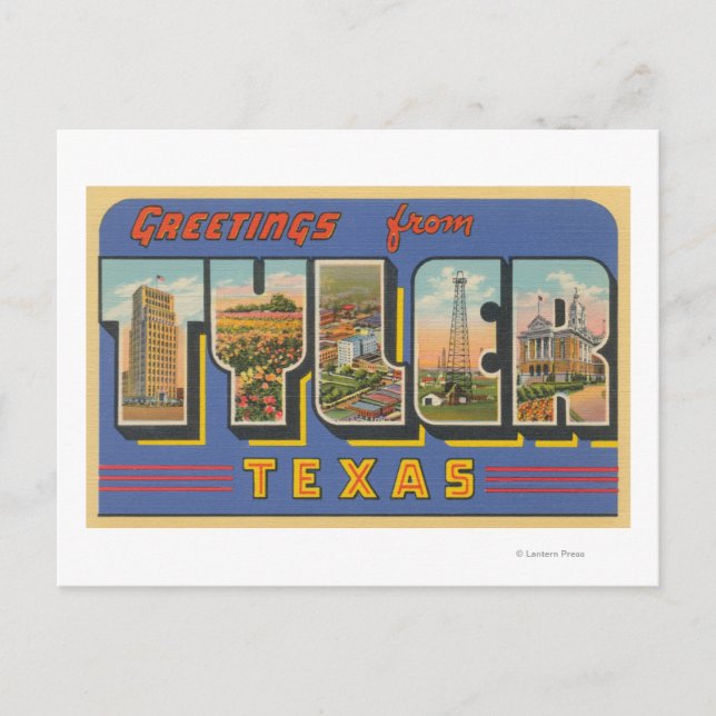 Carte Postale Tyler, TexasScènes de grandes lettresTyler, TX (Devant)
