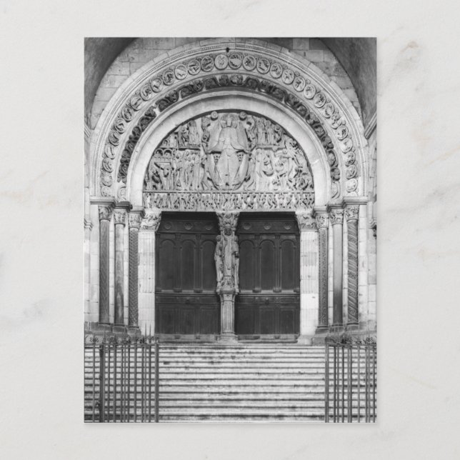 Carte Postale Tympanum avec le jugement Dernier (Devant)