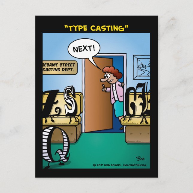 Carte Postale "Type Casting" (Devant)