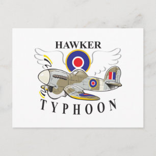 Carte Postale typhon hawker