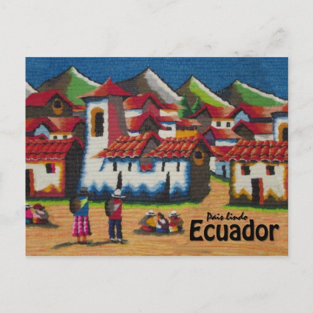 Carte Postale Typical Équateur Otavalo Tapestry (Devant)