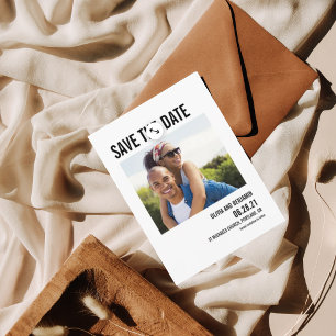 Carte Postale typographie audacieuse moderne chic enregistrer la