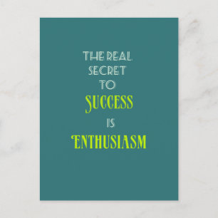 Carte Postale Typographie de devis inspirante