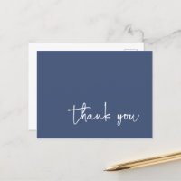 Typographie de script décontracté bleu denim foncé
