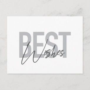 Carte Postale Typographie moderne, simple et cool de Meilleurs V