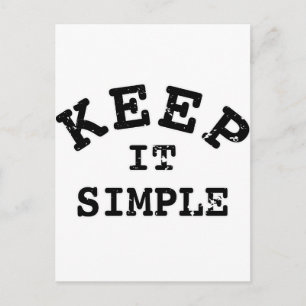Carte Postale Typographie simple