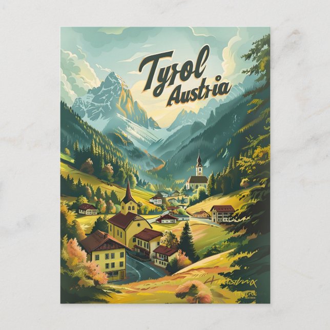 Carte Postale Tyrol Autriche (Devant)