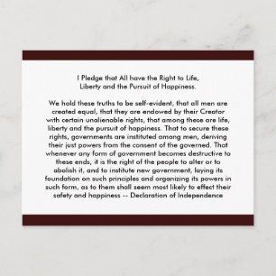 Carte Postale ! ! U Créer une déclaration d'indépendance