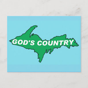 CARTE POSTALE U.P.   YOOPER   NORTHERN MICHIGAN POSTCARD