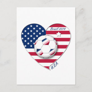 Carte Postale "U.S.A." Équipe de football Fútbol de Estados Unid