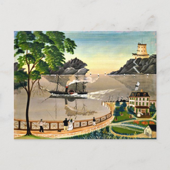 Carte Postale U.S. Mail Boat, 1885 (Devant)