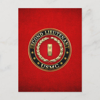 Carte Postale U.S. Marines: second lieutenant (USMC 2ndLt) [3D]