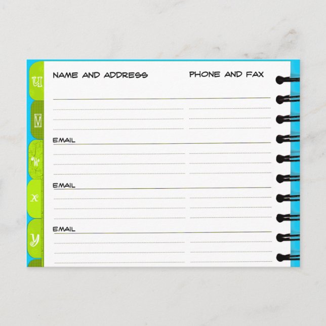 Carte postale "U-Y" du carnet d'adresses de Faire- (Devant)