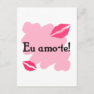 Carte Postale Ue amo-te - Portugais Je t'aime
