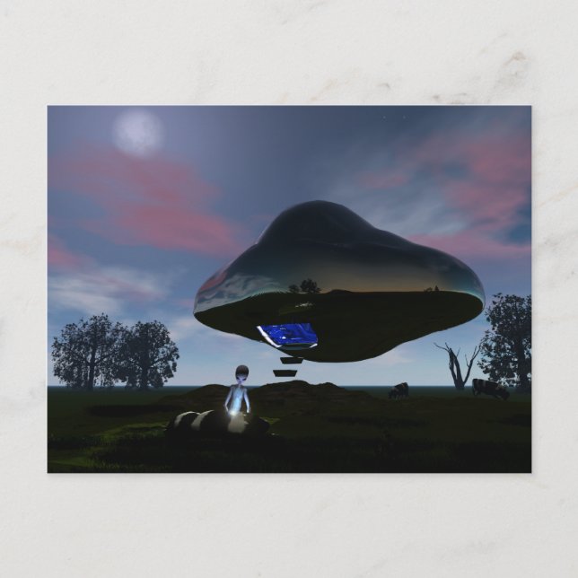 Carte postale UFO Cattle Mutilation (Devant)