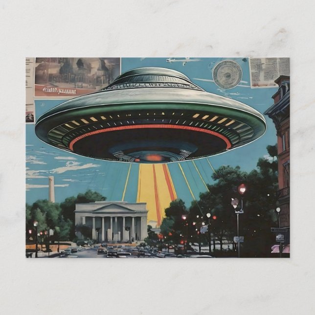 Carte Postale UFO sur DC (Devant)