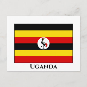 Carte Postale Uganda Flag