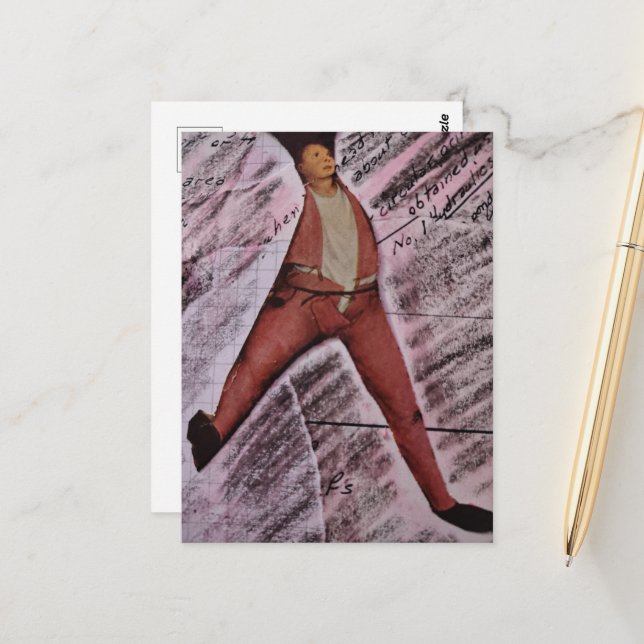 Carte Postale Ugh MAth Mixed Media Collage (Devant/Arrière en situation)