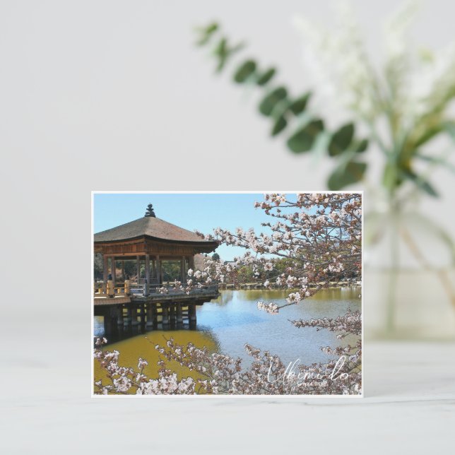 Carte Postale Ukimi-do Pavilion (Debout devant)