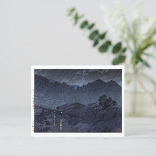 Carte Postale ukiyoe hasui n25 Suhara, Kiso