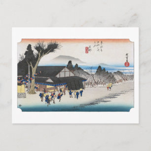 Carte Postale ukiyoe Hiroshige n°51 Ishibe