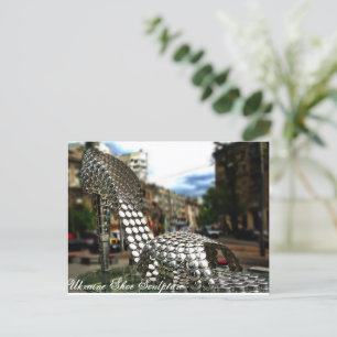 Carte Postale Ukraine City Chaussure Sculpture