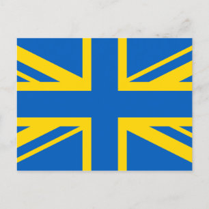 Carte Postale Ukraine Ukraine Royaume-Uni Royaume-Uni Drapeau br