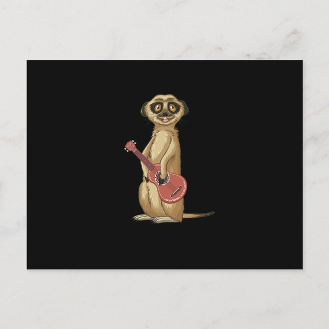 Carte Postale Ukulele Animal Uke Player Instrument Musique Cadea (Devant)