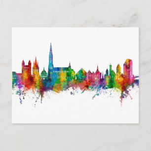 Carte Postale Ulm Allemagne Skyline
