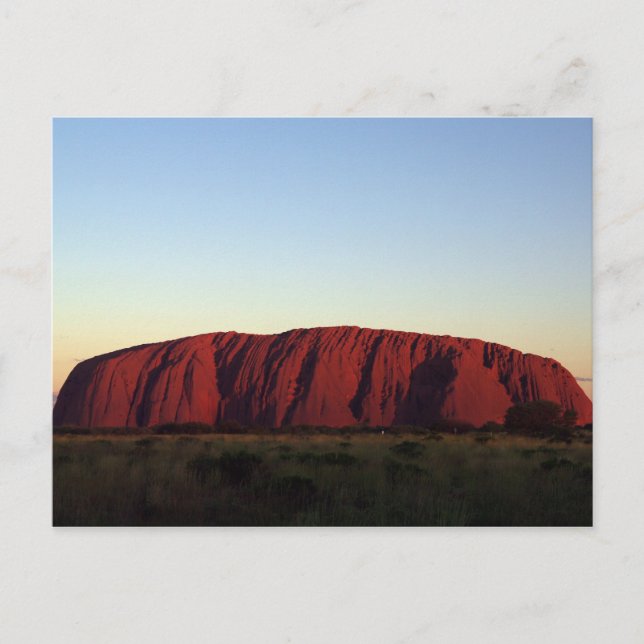 Carte Postale Uluru au coucher du soleil (Devant)