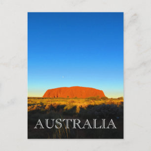 Carte Postale uluru bleu ciel
