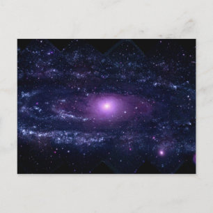 Carte Postale UlUV violet Andromeda Espace Galaxie