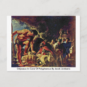 Carte Postale Ulysse Dans La Grotte De Polyphémère Par Jacob Jor