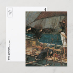 Carte Postale Ulysse et les sirènes par John William Waterhouse