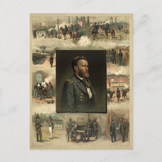 Carte Postale Ulysses S. Grant, 1885 (Devant)