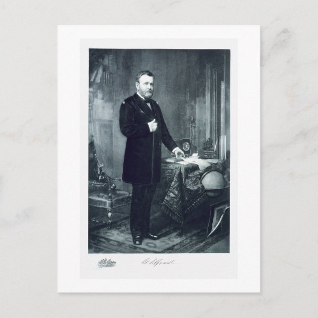 Carte Postale Ulysses S. Grant, 18e Président des États-Unis (Devant)
