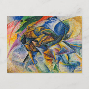 Carte Postale Umberto Boccioni, 1913, Dynamisme d'un cycliste, A