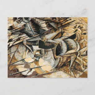 Carte Postale Umberto Boccioni - Charge des Lancers