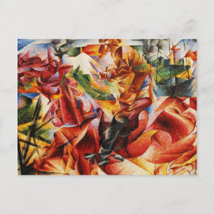 Carte Postale Umberto Boccioni - Elastic (Détail)