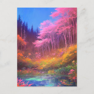 Carte Postale Un affichage captivant des couleurs magiques des m