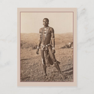 Carte Postale Un Africain photographié Vintage