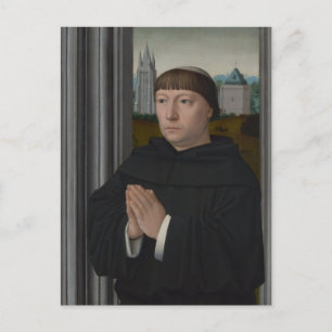 Carte Postale Un ami augustinien prie par Gerard David