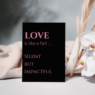 Carte Postale Un amour impactable Humoristique Saint Valentin