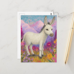 Carte Postale Un âne adorable