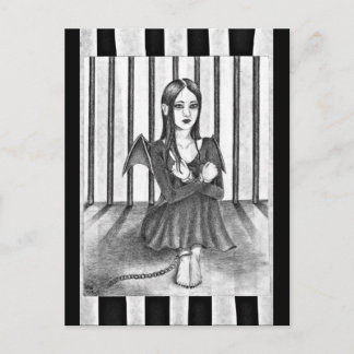 Carte Postale Un ange emprisonné