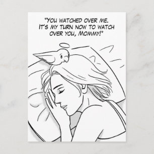 Carte Postale Un ange gardien pour maman