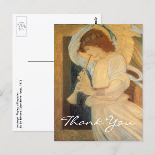 Carte Postale Un ange jouant du flageolet par Burne-Jones