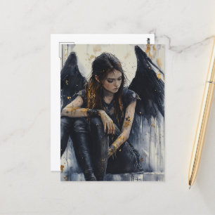 Carte Postale Un ange sombre