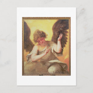 Carte Postale Un ange tenant une flacon en verre