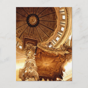Carte Postale "Un aperçu à la porte" Aquarelle de St. Peter